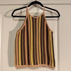 Madewell crochet Janson sweater tank